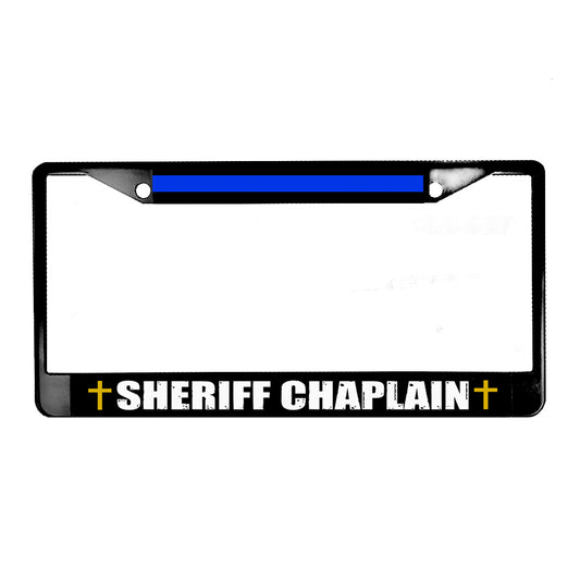 LPF-047-2 License Plate Frame - Law Enforcement Sheriff Chaplain
