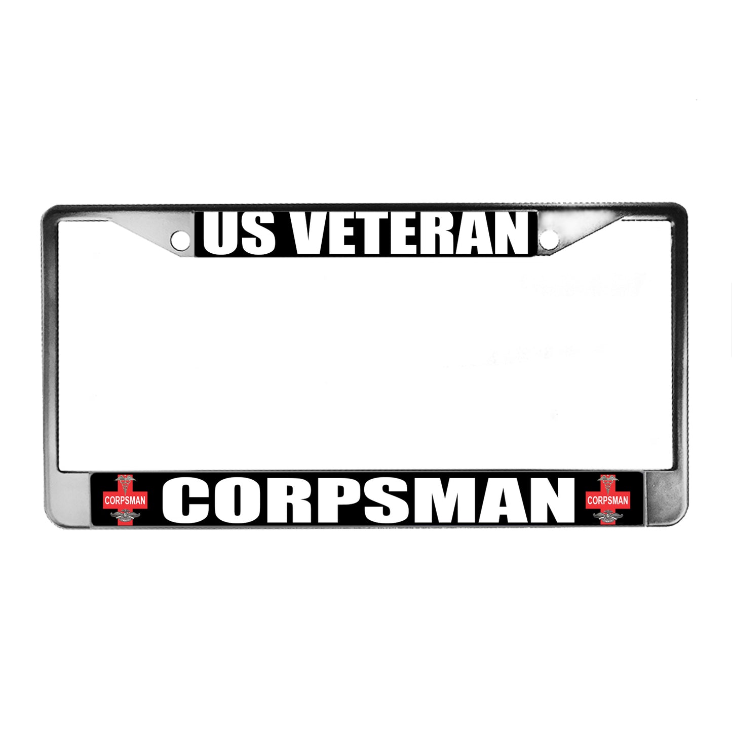 LPF-048-1 License Plate Frame - Navy Medical Corpsman US Veteran
