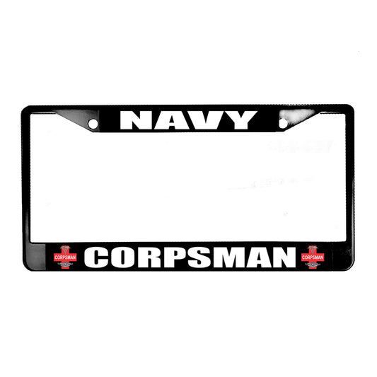 LPF-048-2 License Plate Frame - Navy Medical Corpsman