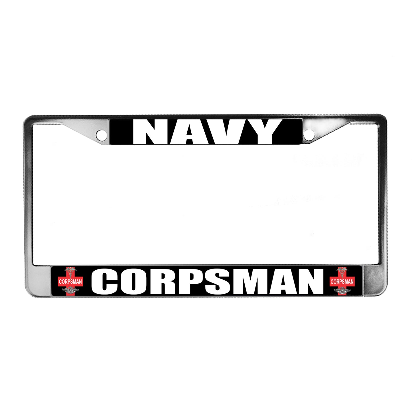 LPF-048-2 License Plate Frame - Navy Medical Corpsman