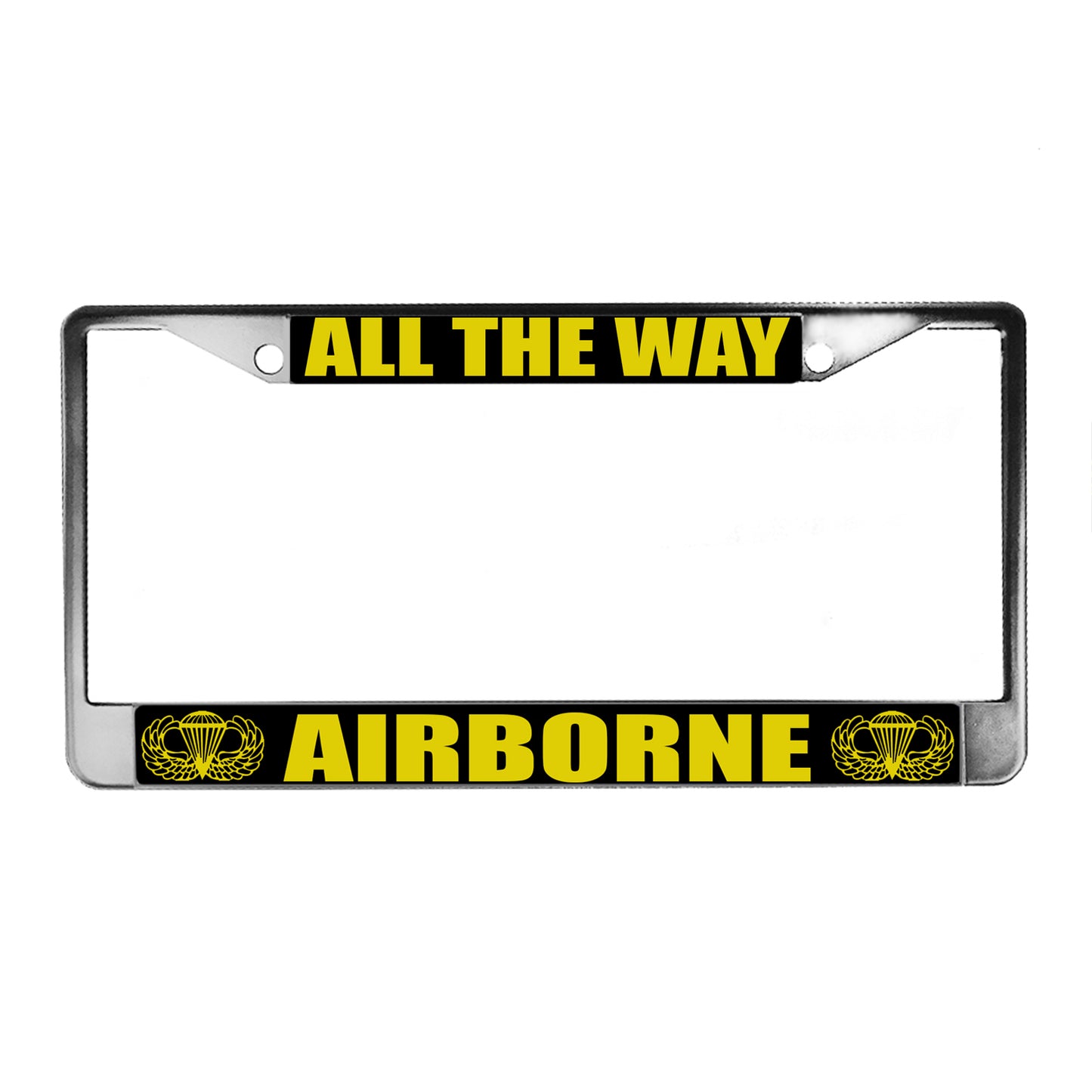LPF-050-1 License Plate Frame - Army Air Borne All The Way
