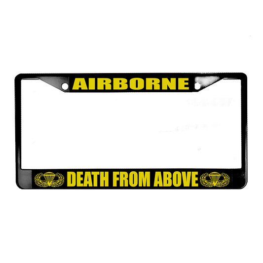 LPF-050-2 License Plate Frame - Army Airborne Death From Above