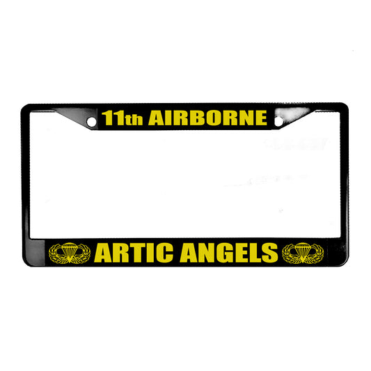 LPF-050-6 License Plate Frame - Army 11th Airborne Artic Angels