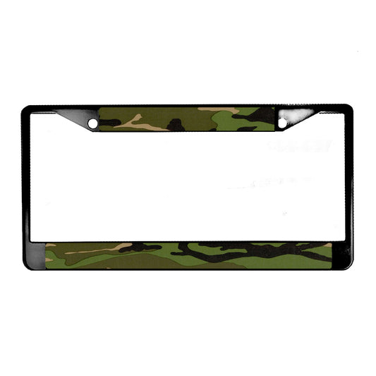 LPF-053 License Plate Frame - Army Green Caouflage Design