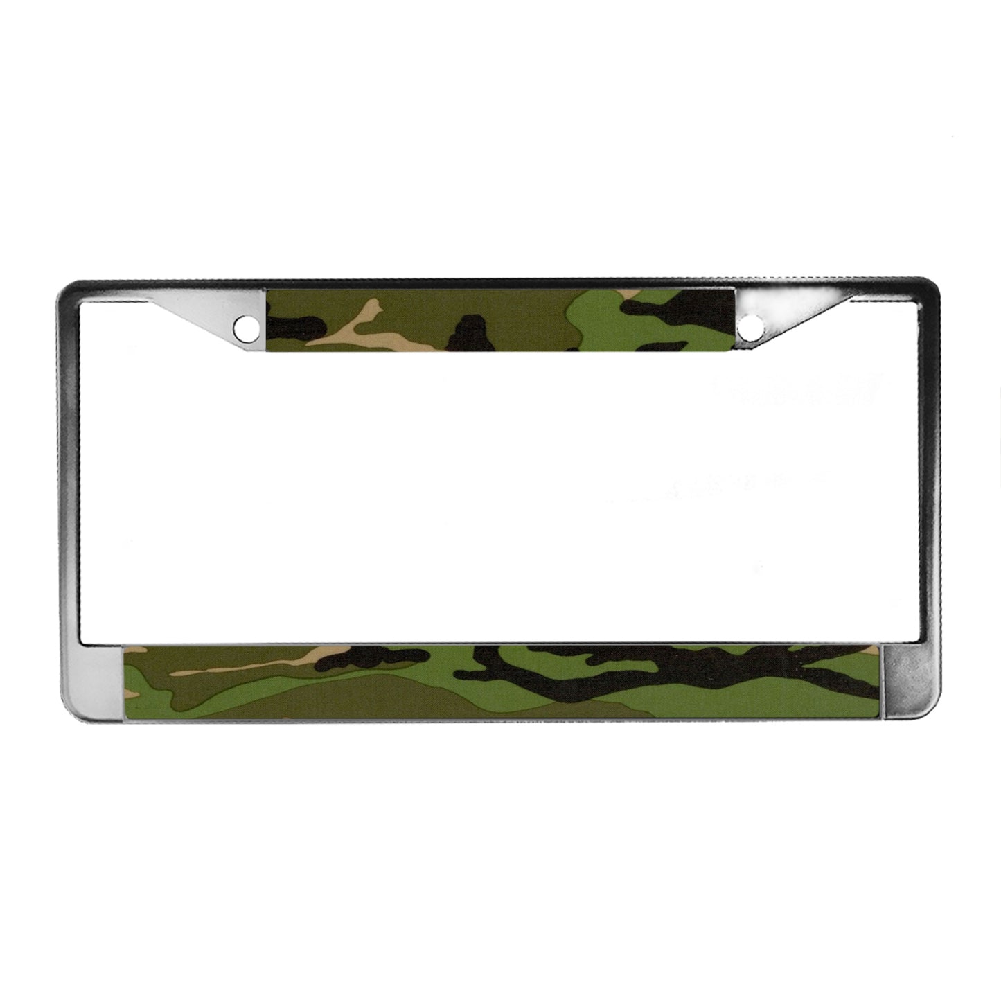 LPF-053 License Plate Frame - Army Green Caouflage Design