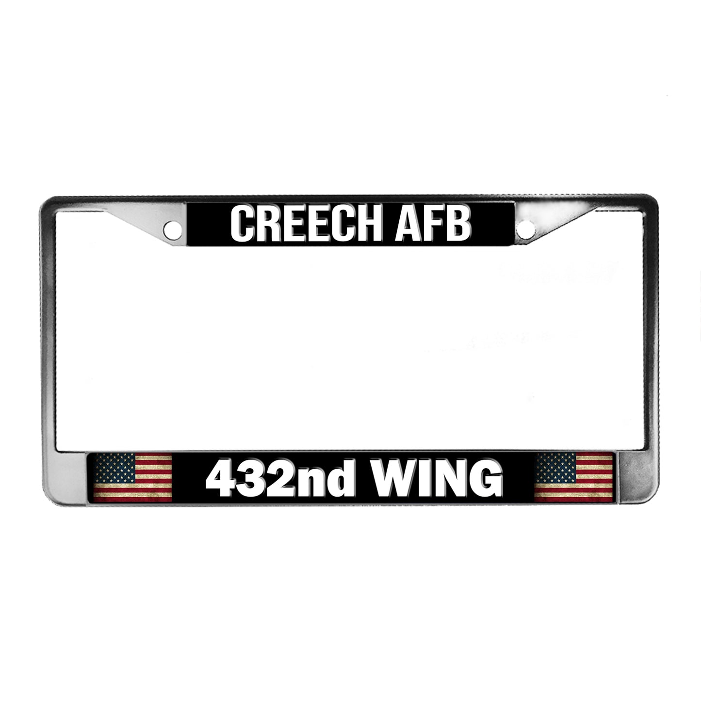 LPF-054-8 License Plate Frame - Air Force Creech AFB