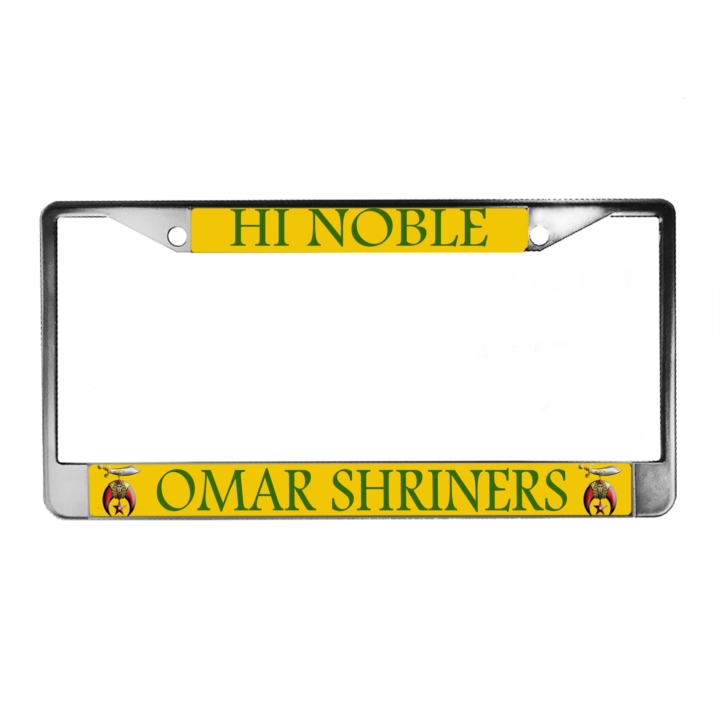 LPF-056-1 License Plate Frame - Shriner High Noble Omar Shriners