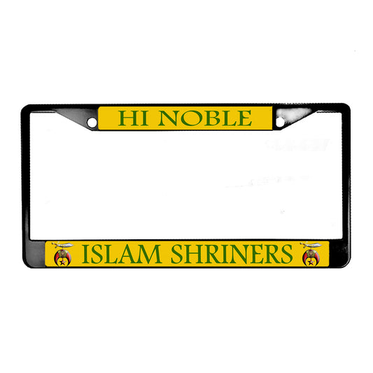 LPF-056-2 License Plate Frame - Shriner High Noble Islam Shriners