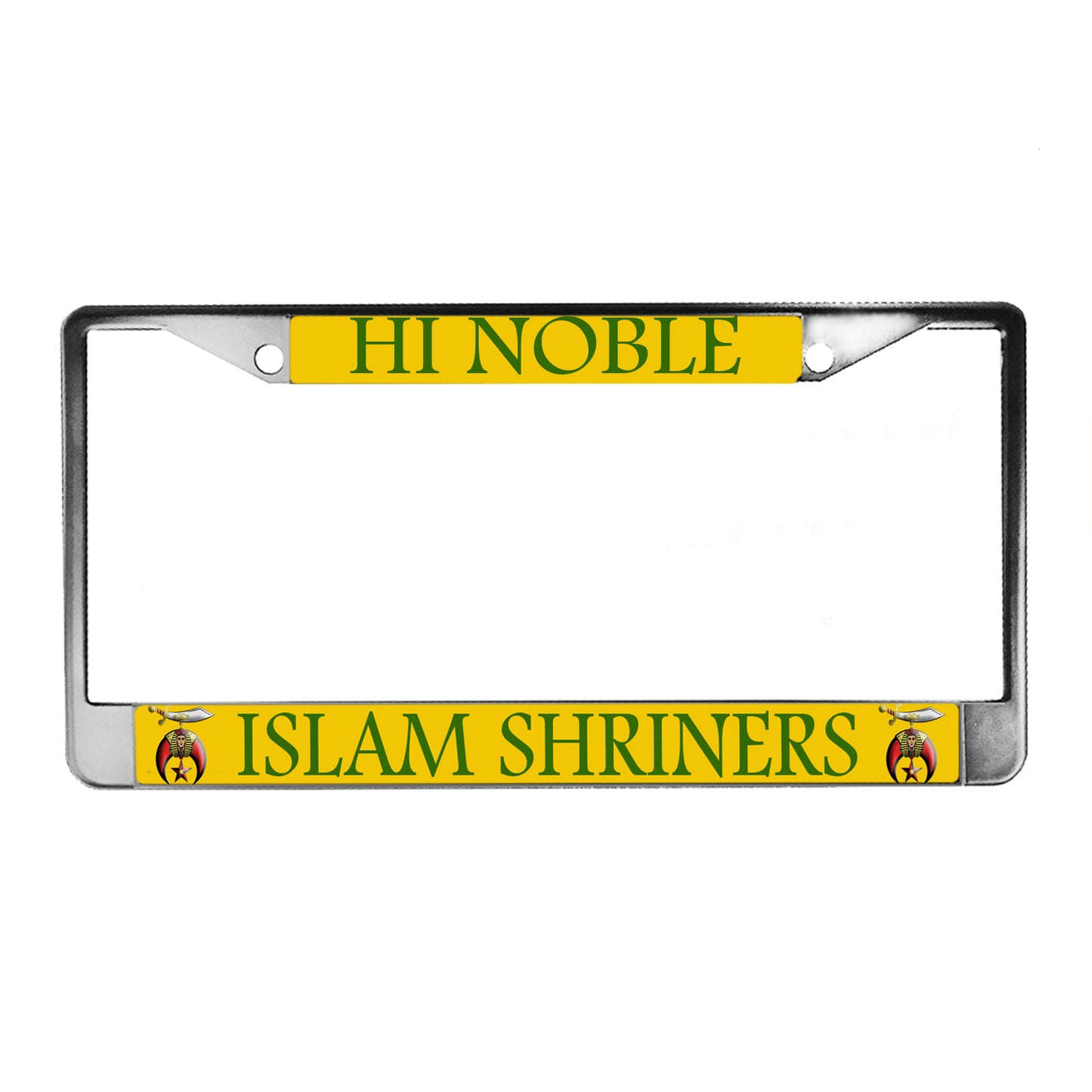 LPF-056-2 License Plate Frame - Shriner High Noble Islam Shriners