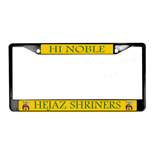 LPF-056-3 License Plate Frame - Shriner High Noble Hejaz Shriners