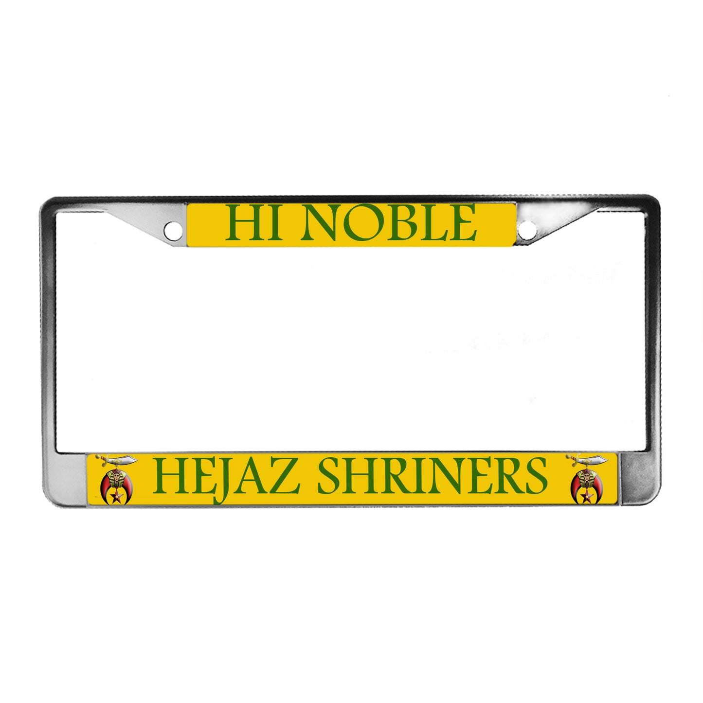 LPF-056-3 License Plate Frame - Shriner High Noble Hejaz Shriners