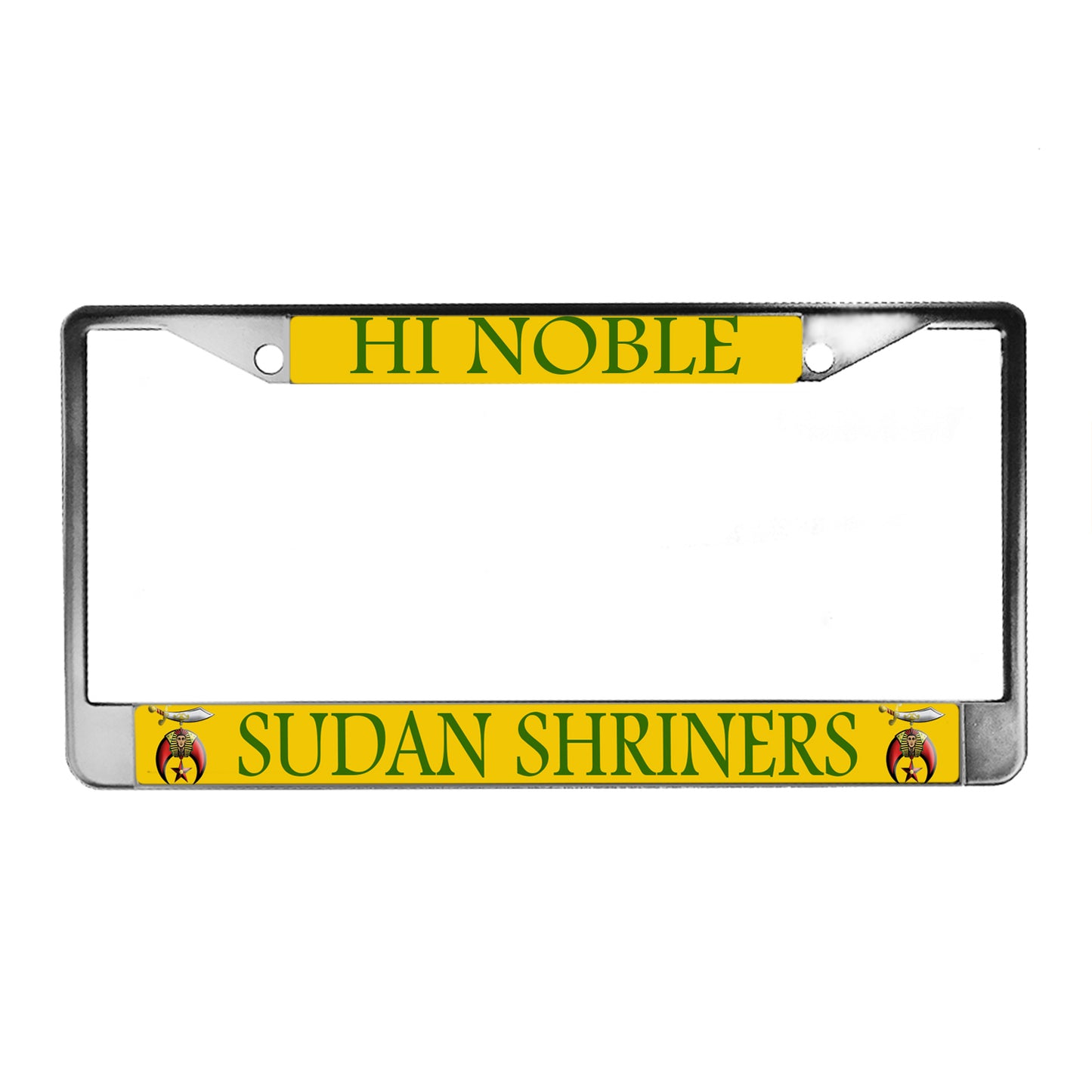 LPF-056-5 License Plate Frame - Shriner High Noble Sudan Shriners
