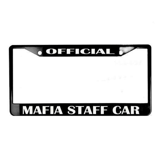 LPF-061 License Plate Frame - Novelty Official Mafia Staff Car
