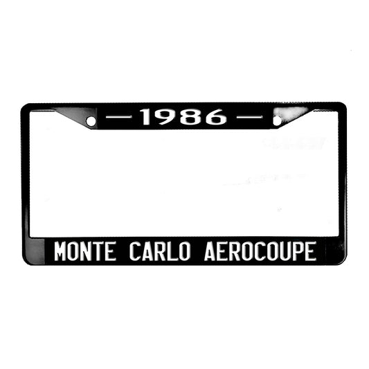 LPF-095 License Plate Frame - Monte Carlo Aerocoupe 1986 -1987 Classic Car