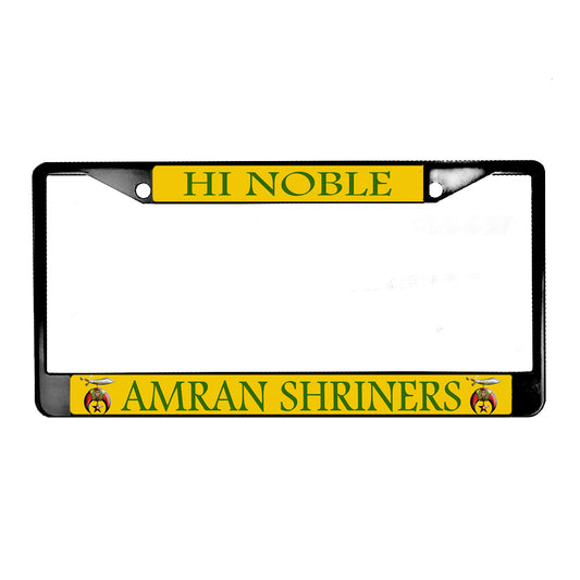 LPF-108 License Plate Frame - Shriners Amran Shriners NC