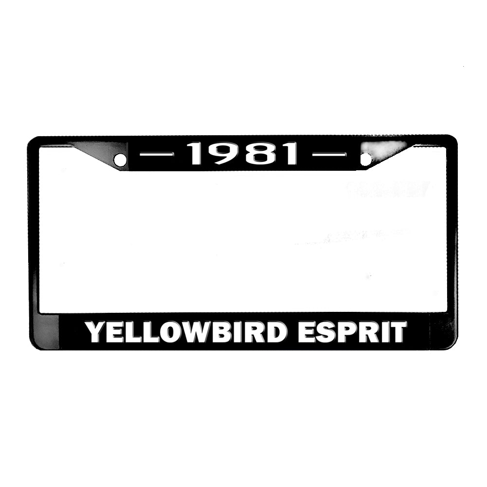 LPF-140 License Plate Frame - Firebird 1980-1981 Firebird Red Yellow Bird Esprit