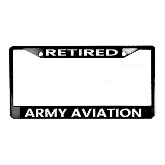 LPF-202 License Plate Frame - Army Retired Army Aviation