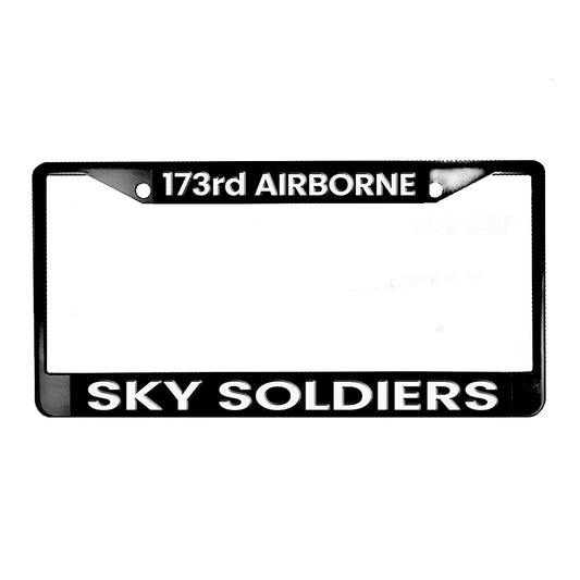 LPF-204 License Plate Frame - Army 173rd Airborne Sky Soldiers