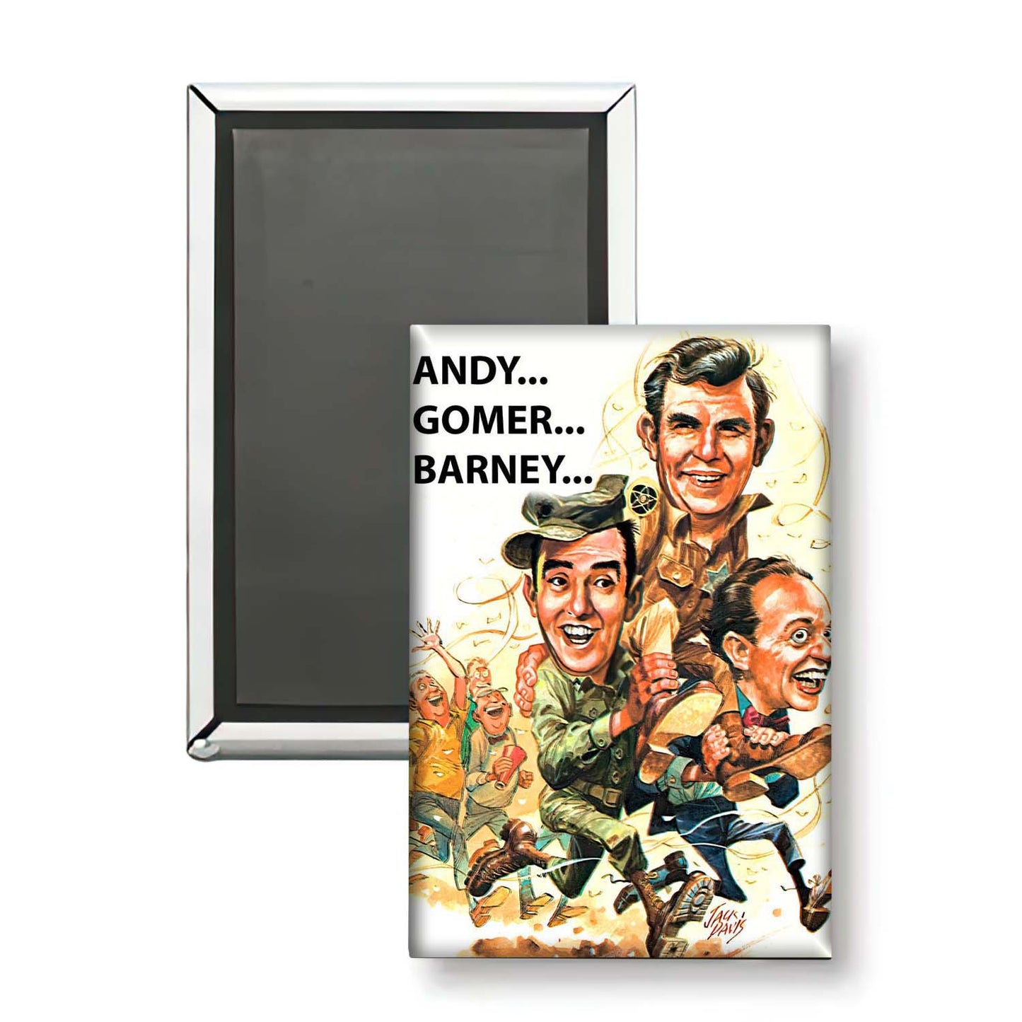 MG-011 - Mayberry Andy Barney Gomer Drawing Metal Magnet