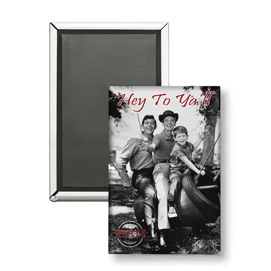 MG-023 - Mayberry Andy Barney Opie On Tire Swing Metal Magnet