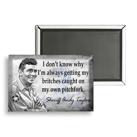 MG-031 - Mayberry Sheriff Andy Taylor Getting Britches Caught Metal Magnet