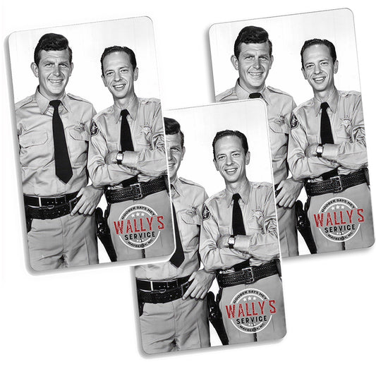 MGA-02 Magnets - Three Pack Mayberry Andy and Barney Aluminum Magnets