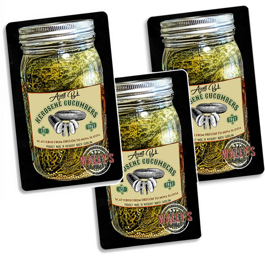 MGA-011 Magnets - Three Pack Mayberry Kerosene Cucumbers Aluminum Magnets