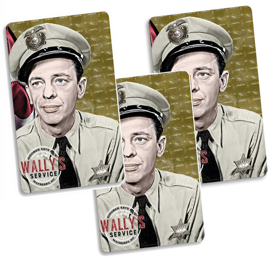 MGA-015 Magnets - Three Pack Mayberry Deputy Fife w Flag Aluminum Magnets
