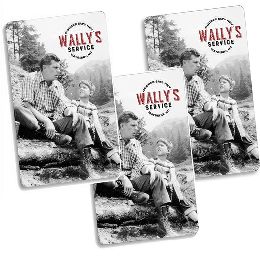 MGA-018 Magnets - Three Pack Mayberry Andy Barney & Opie Fishing Aluminum Magnets
