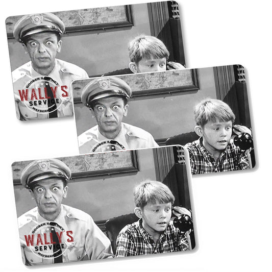 MGA-025 Magnets - Three Pack Mayberry Barney & Opie on the Phone Aluminum Magnets