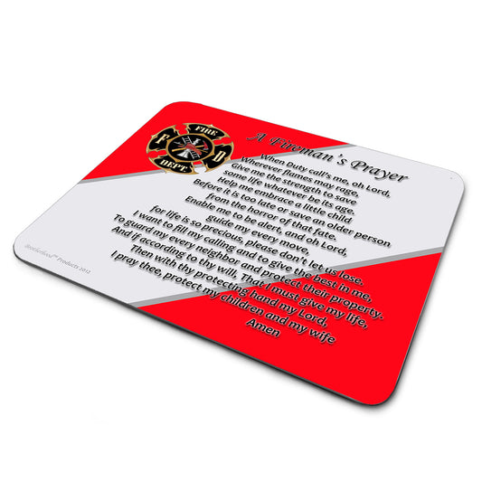 MP-003 Mouse Pad - A Firefighters Prayer Maltese Cross