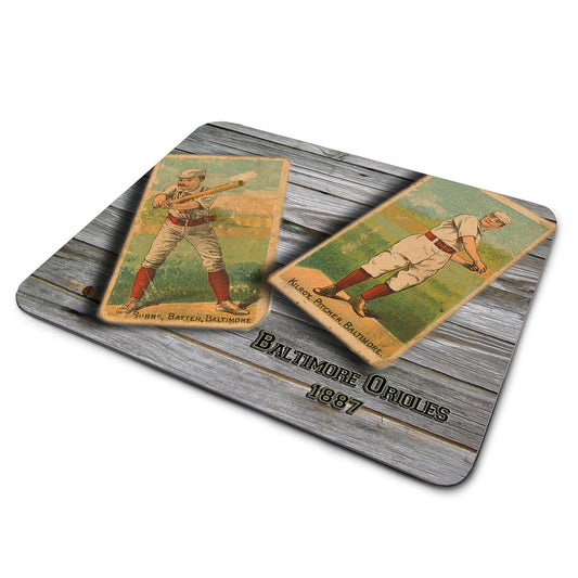 MP-009 Mouse Pad - 1887 Baltimore Orioles Card Design
