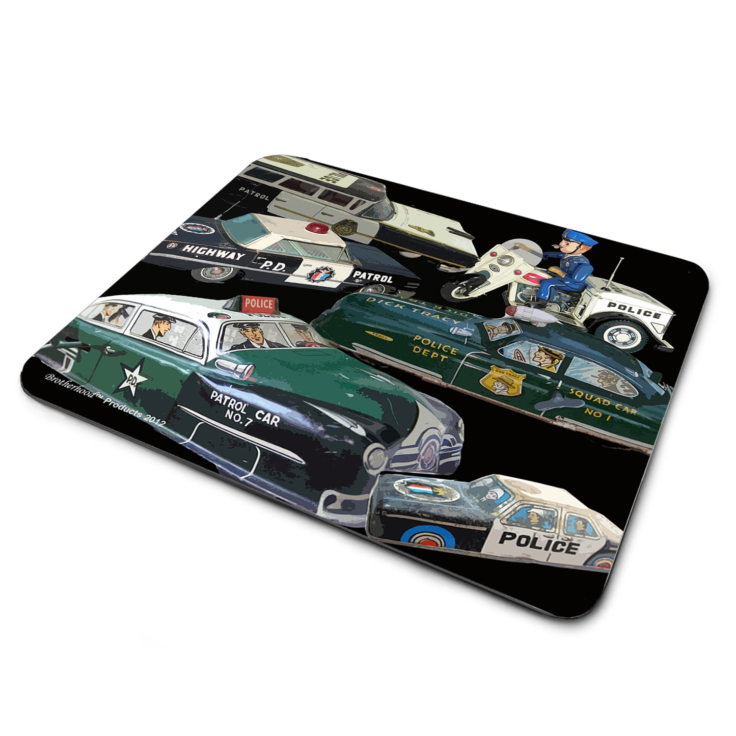 MP-028 Mouse Pad - Law Enforcement Tin Toys Design