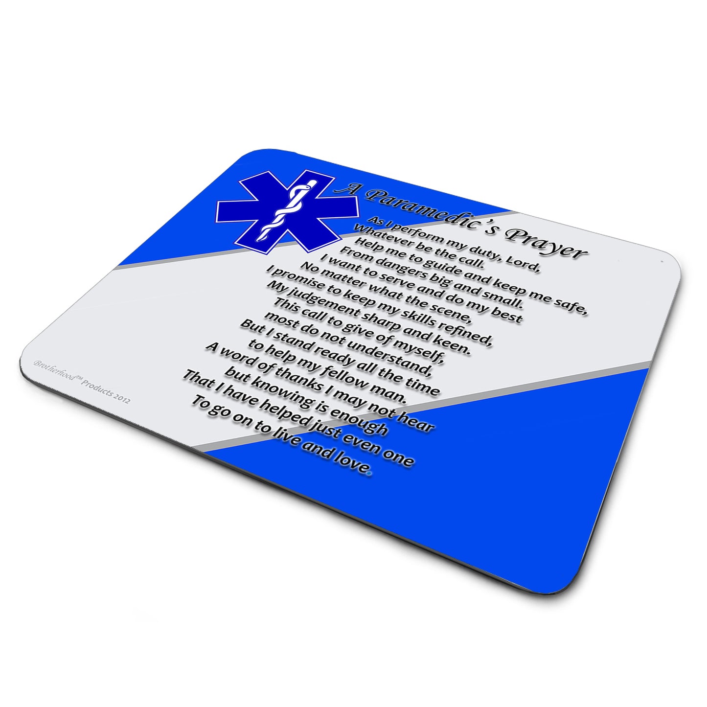 MP-033-Mouse Pad EMS Paramedics Prayer Star of Life