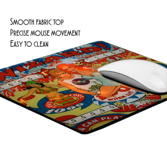 MP-044 Mouse Pad - Novelty Pinball Wizard Pinball Machine Design