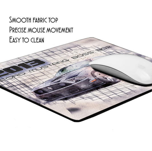 MP-062 Mouse Pad - Mustang 2013 Ford Mustang Muscle Car