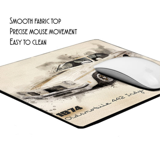 MP-065 Mouse Pad - Oldsmobile 1974 Olds 442 Indy 500 Pace Car