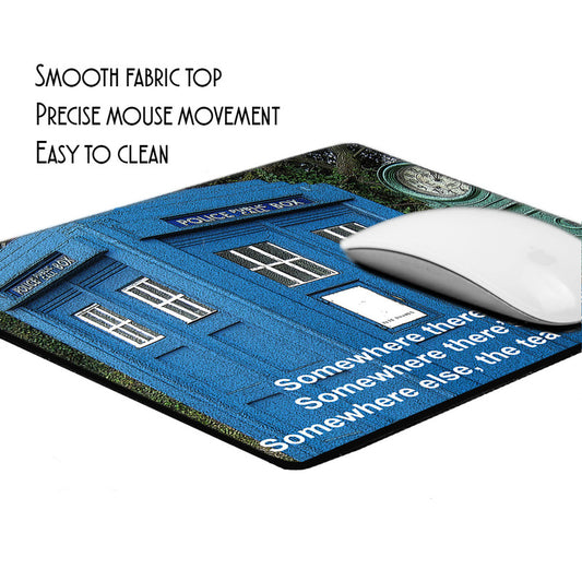MP-087 Mouse Pad - TV Tardis Call Box Telephone Booth