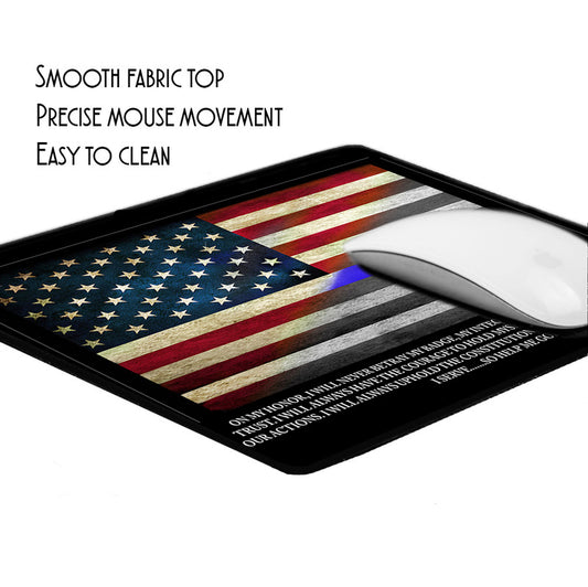 MP-088 Mouse Pad - Law Enforcement TTBL Oath Of Office