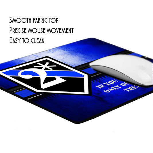 MP-096 Mouse Pad - Law Enforcemetn K9 Dog Two Ass To Risk