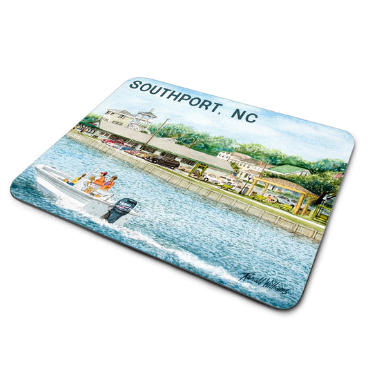 MP-179 Mouse Pad - NC Beach Southport Waterfront