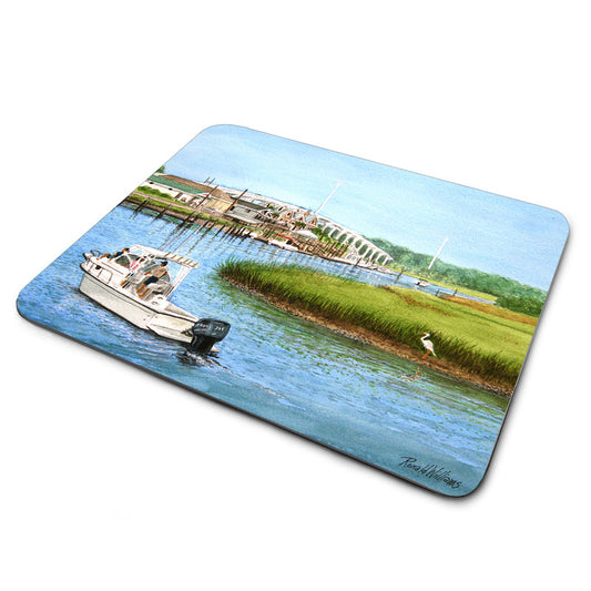 MP-207 Mouse Pad By Ron Williams Oak Island Water Way Bridge