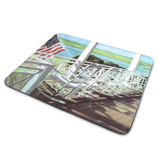 MP-286 Mouse Pad By Ron Williams Rocking Chairs On The Porch