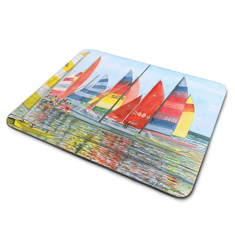 MP-294 Mouse Pad By Ron Williams Sailing In Hobie Cats