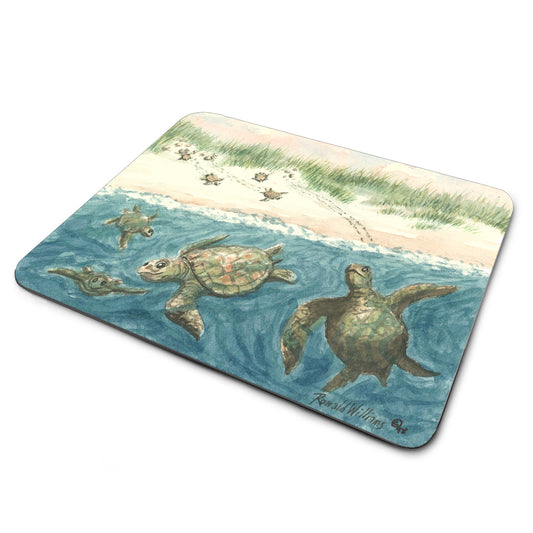 MP-316 Mouse Pad By Ron Williams Turtle Hatchlings Heading Out To Sea