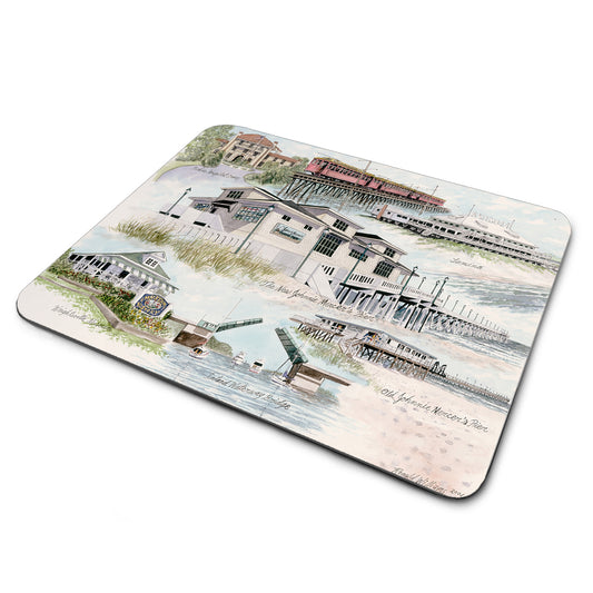MP-320 Mouse Pad By Ron Williams Wrightsville Beach Montage