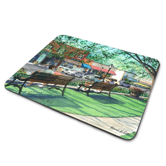 MP-321 Mouse Pad By Ron Williams Blowing Rock Park Benches