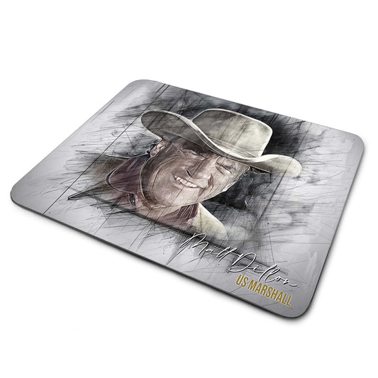 MP-333 Mouse Pad - 1960's Western TV Show Gunsmoke Marshall Matt Dillon