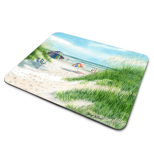 MP-352 Mouse Pad - By Ron Williams Umbrellas Between The Sand Dunes