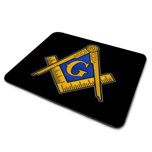 MP-376 Mouse Pad - Shriners & Mason Square and Compass Design